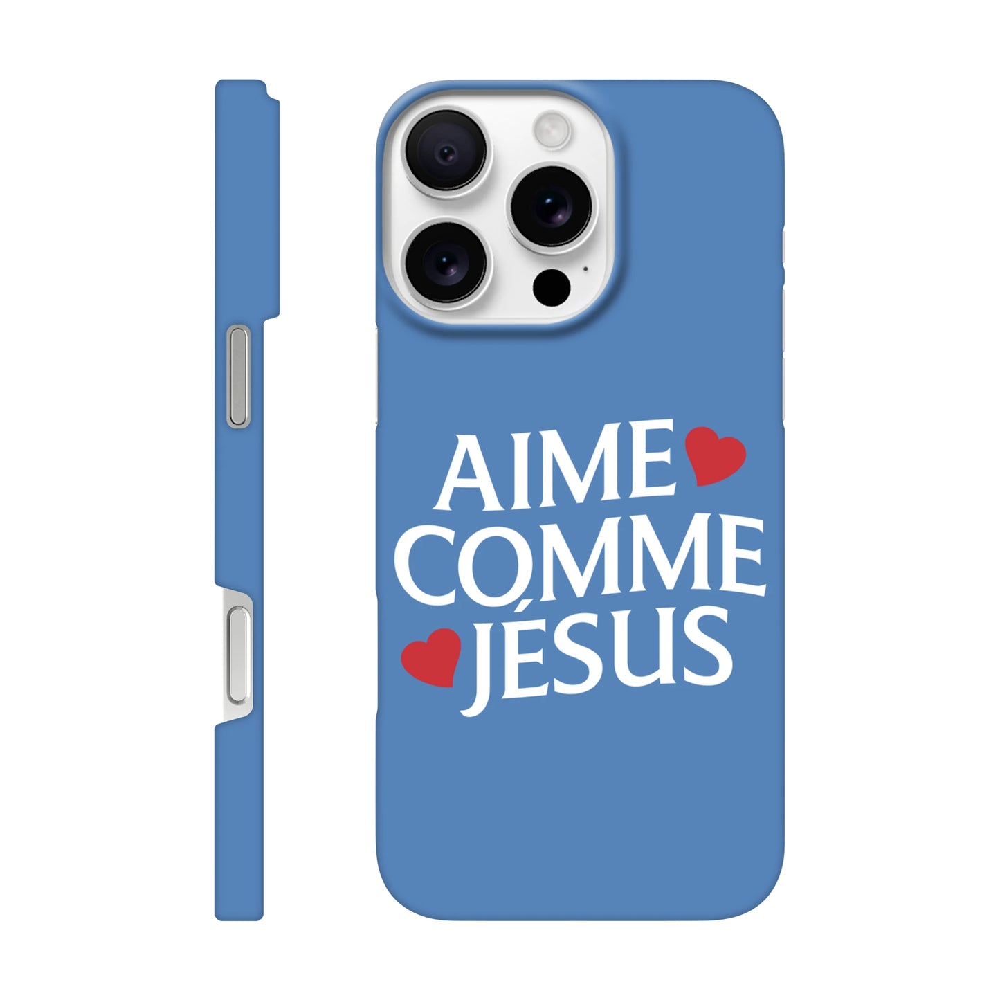 Coque iPhone chrétienne Slim « Aime comme Jésus »
