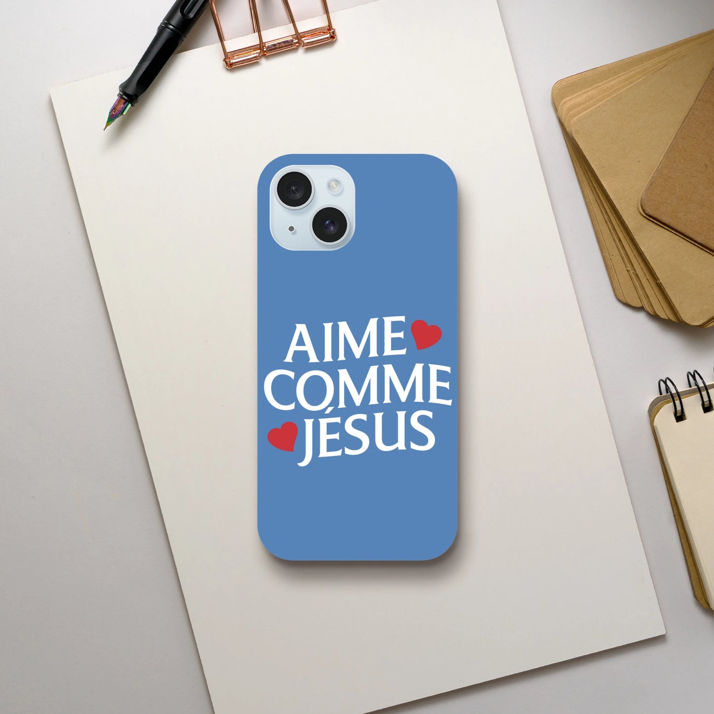 Visuel Coque iPhone chrétienne Slim « Aime comme Jésus »