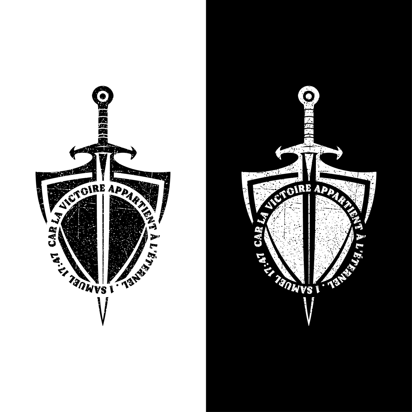 Zoom visuel Sweat à capuche chrétien « 1 Samuel 17:47 »