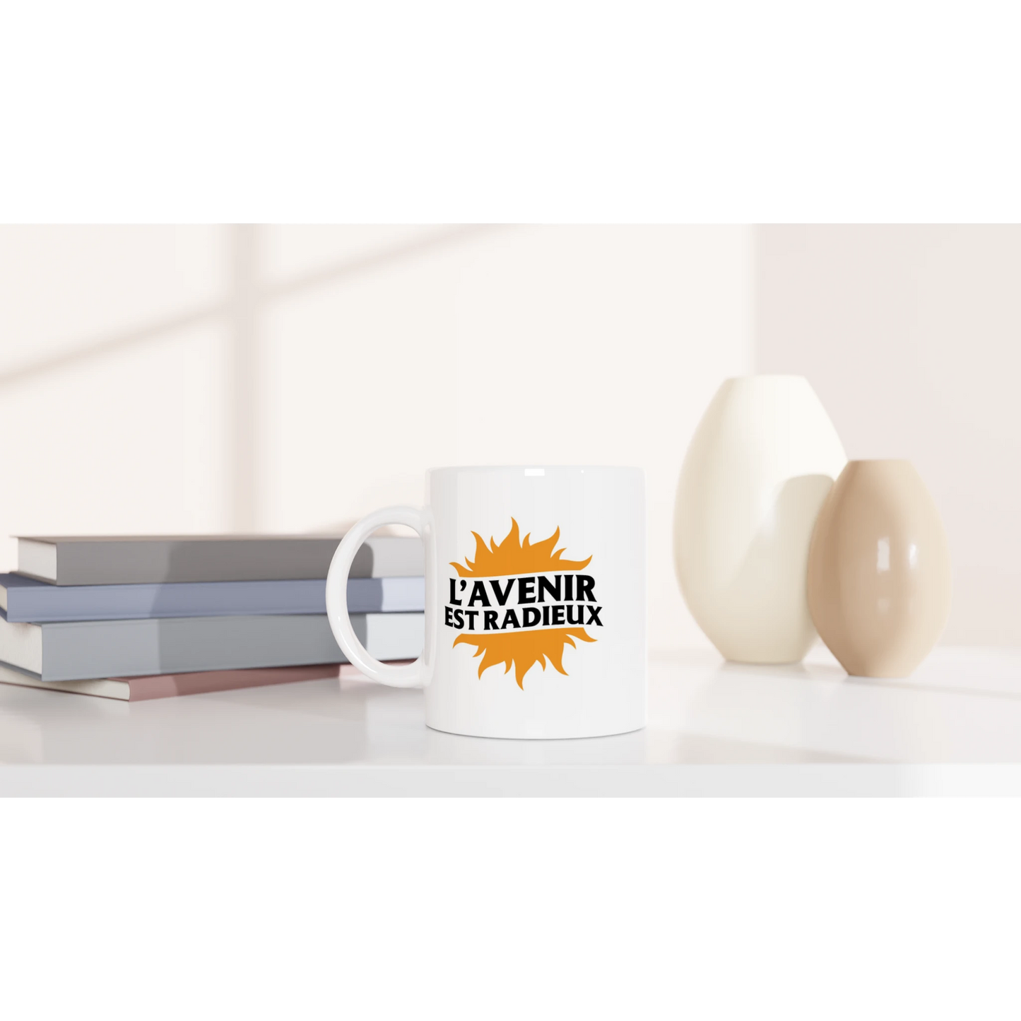 Mug chrétien « L’Avenir est Radieux » bureau