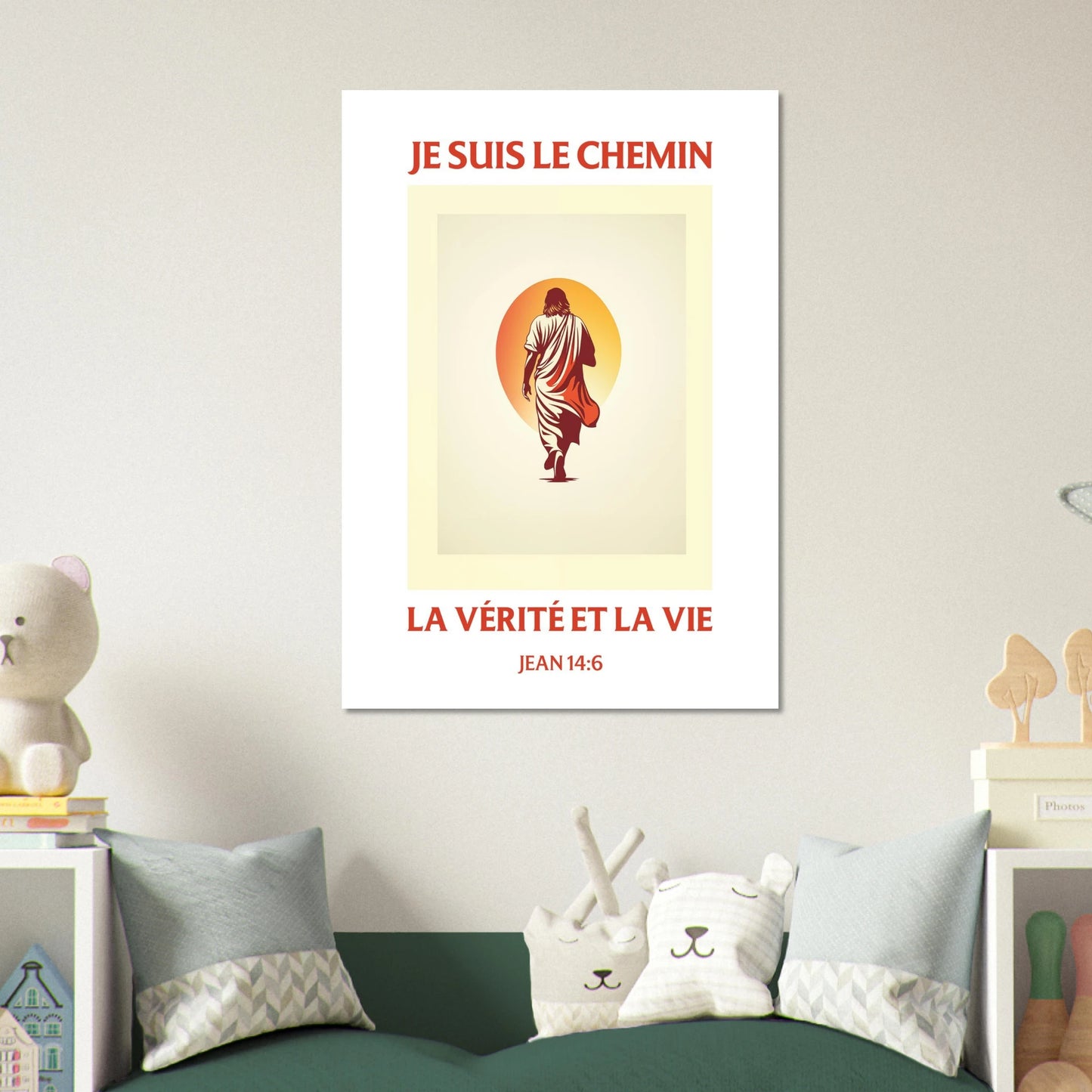 Poster d'art chrétien « Jean 14:6 » chambre