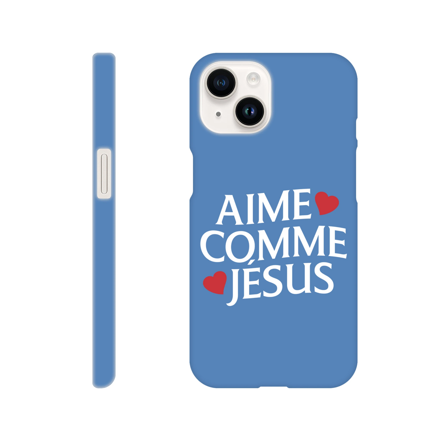 Coque iPhone chrétienne Slim « Aime comme Jésus »