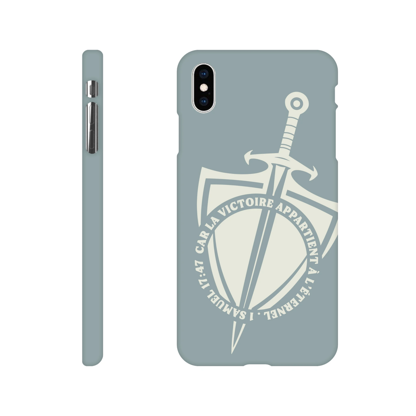 Coque iPhone chrétienne Slim « 1 Samuel 17:47 »