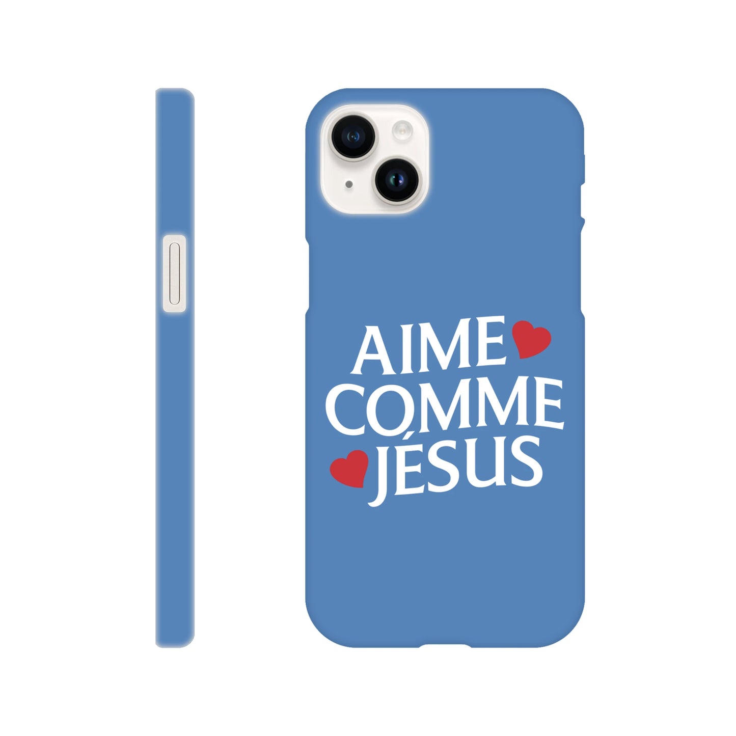 Coque iPhone chrétienne Slim « Aime comme Jésus »