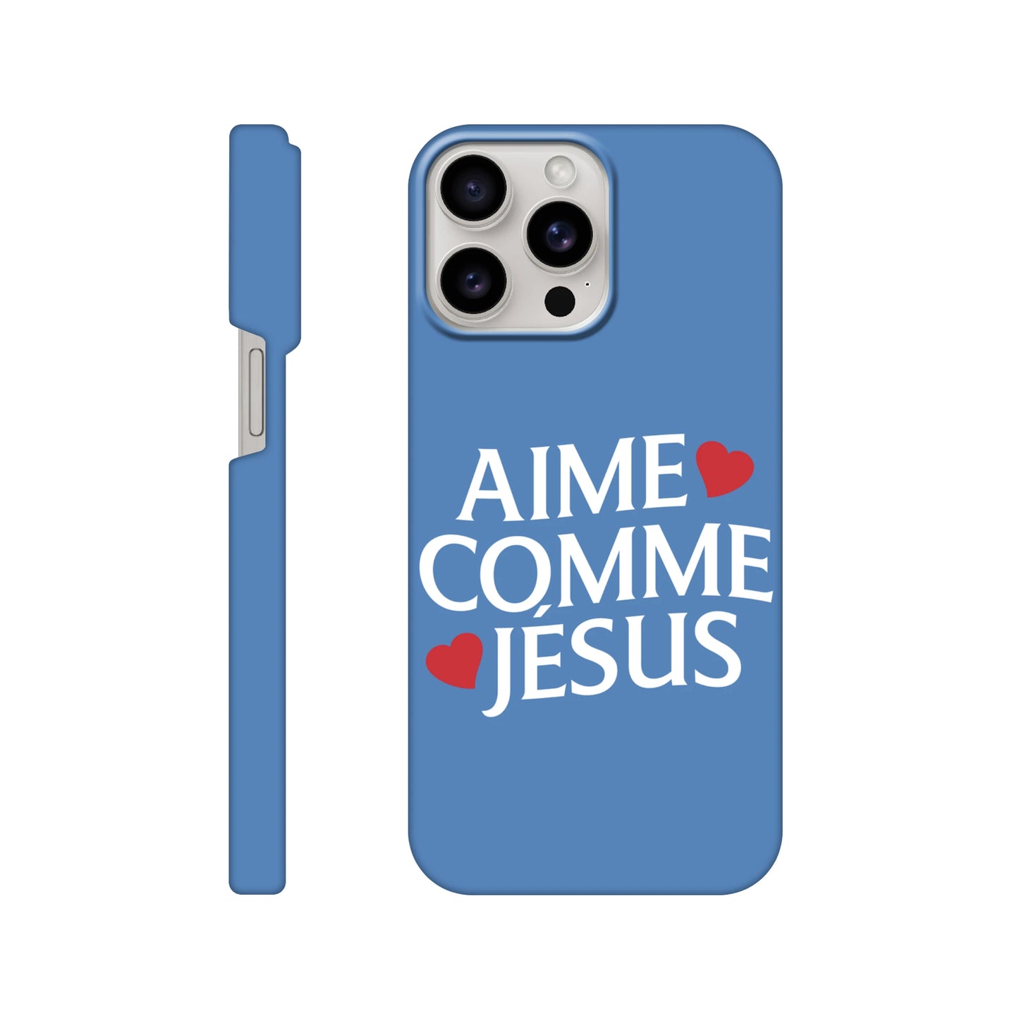 Coque iPhone chrétienne Slim « Aime comme Jésus »