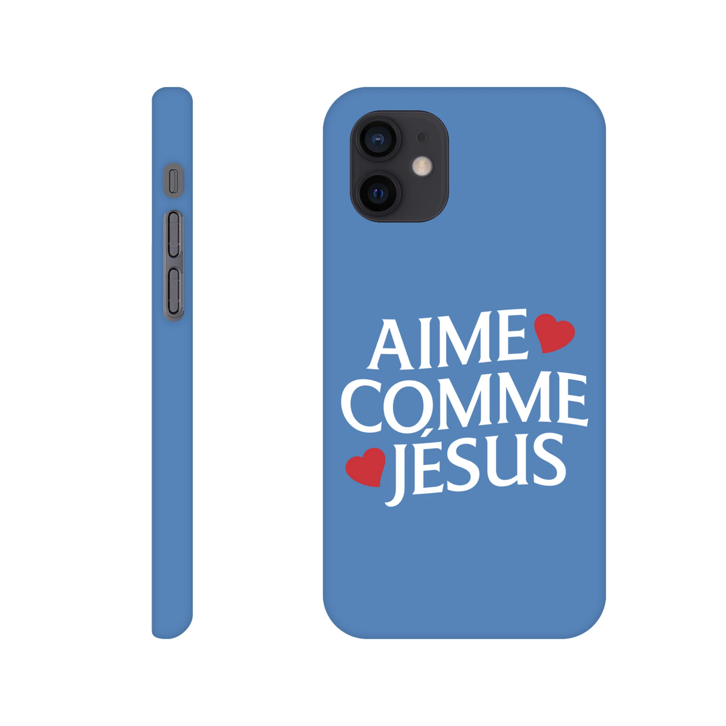 Coque iPhone chrétienne Slim « Aime comme Jésus »
