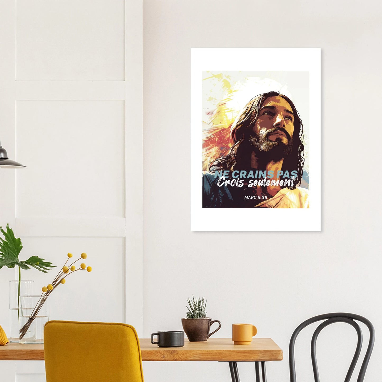 Poster d'art chrétien « Marc 5:36 » cuisine