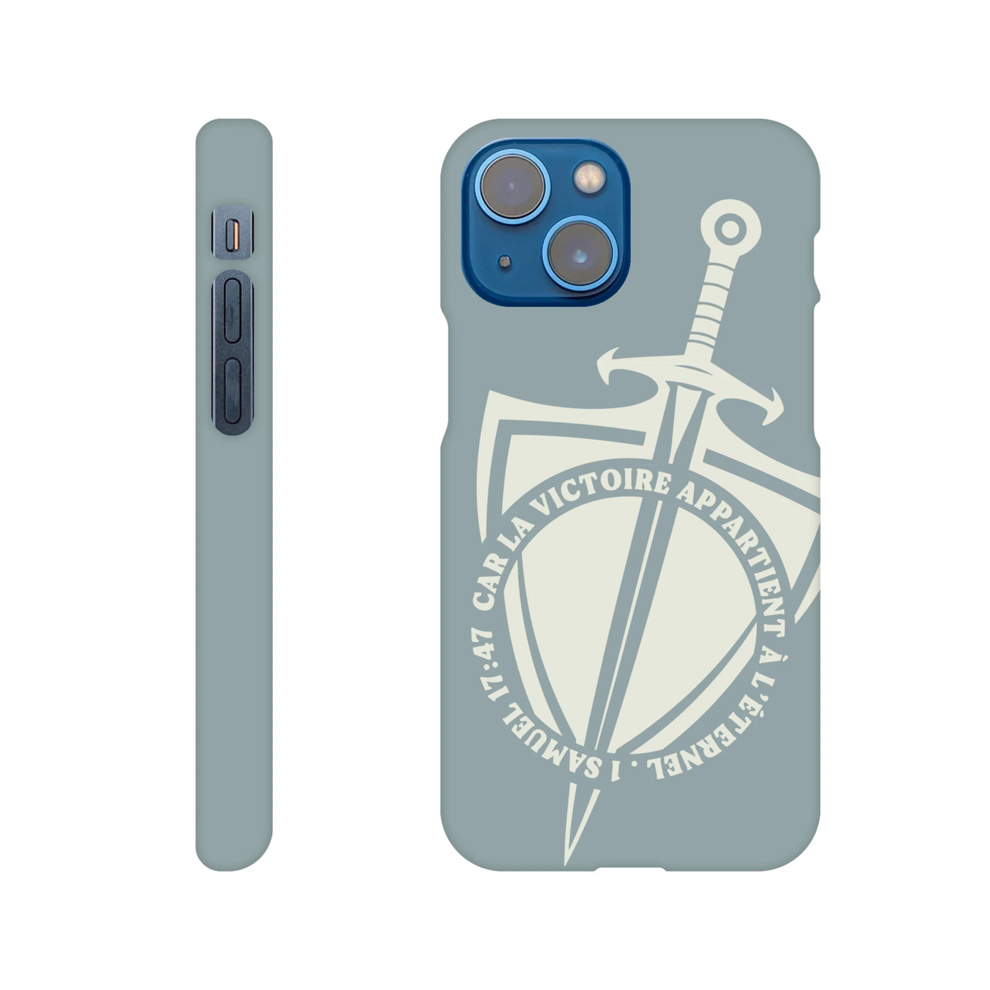 Coque iPhone chrétienne Slim « 1 Samuel 17:47 »