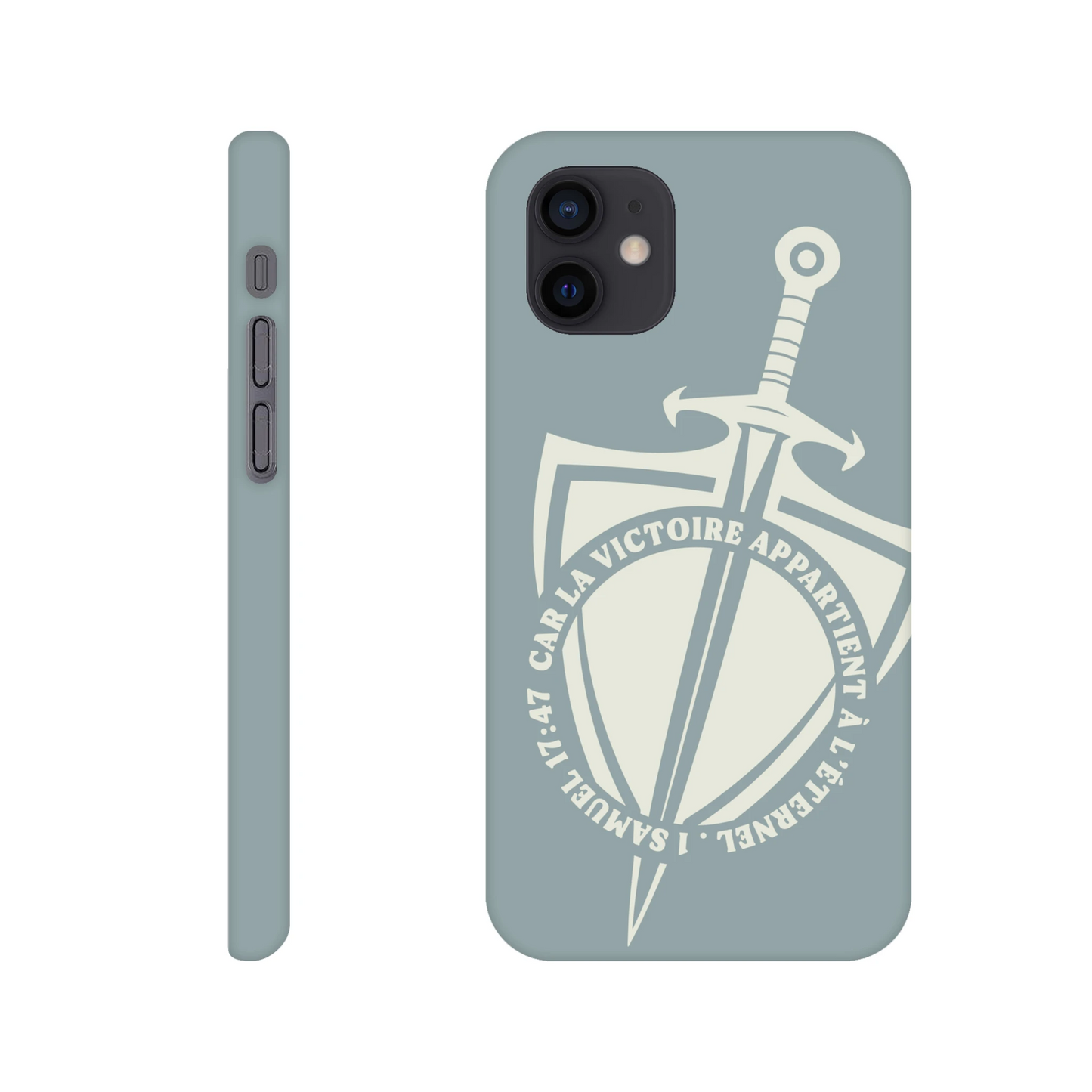 Coque iPhone chrétienne Slim « 1 Samuel 17:47 »