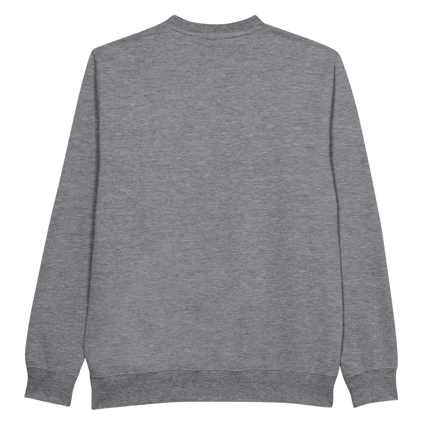 Sweat-shirt chrétien femme brodé « Dieu est amour » gris bruyère dos