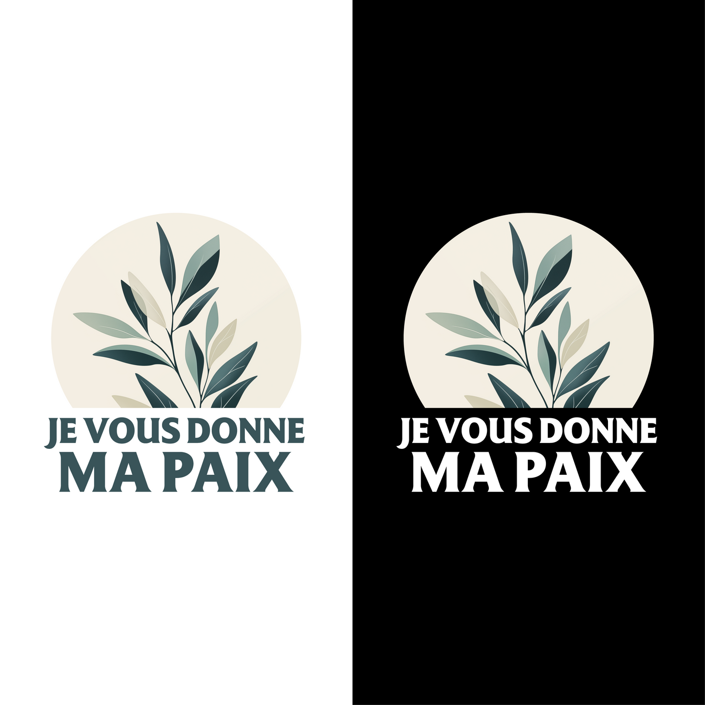 Zoom visuel Sweat-shirt chrétien en coton bio « Jean 14:27 »