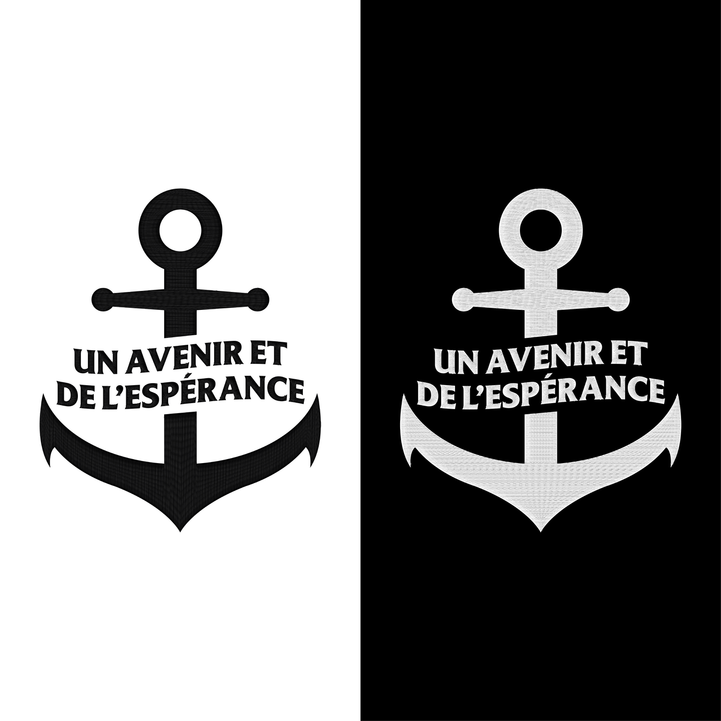 Zoom visuel T-shirt chrétien brodé en coton bio « Jérémie 29:11 »