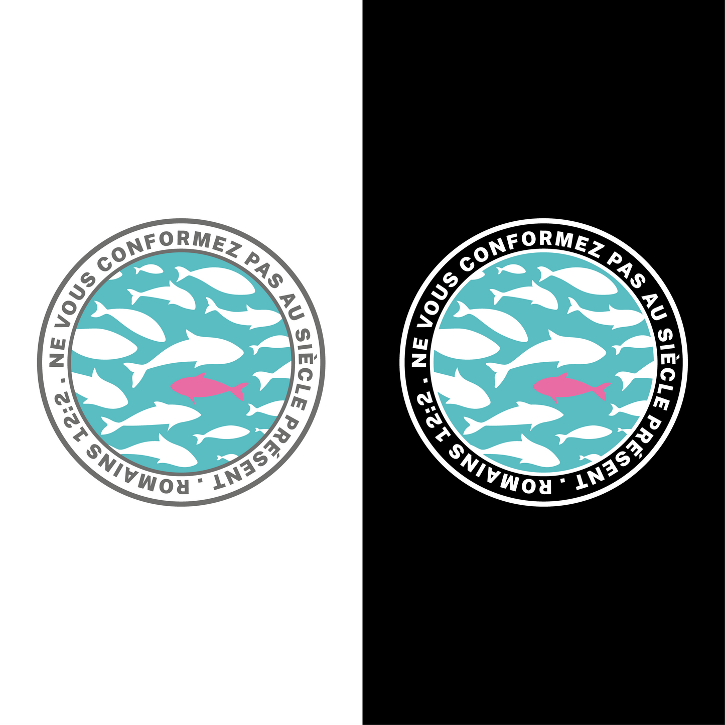 Zoom visuel Sweat à capuche chrétien « Romains 12:2 »