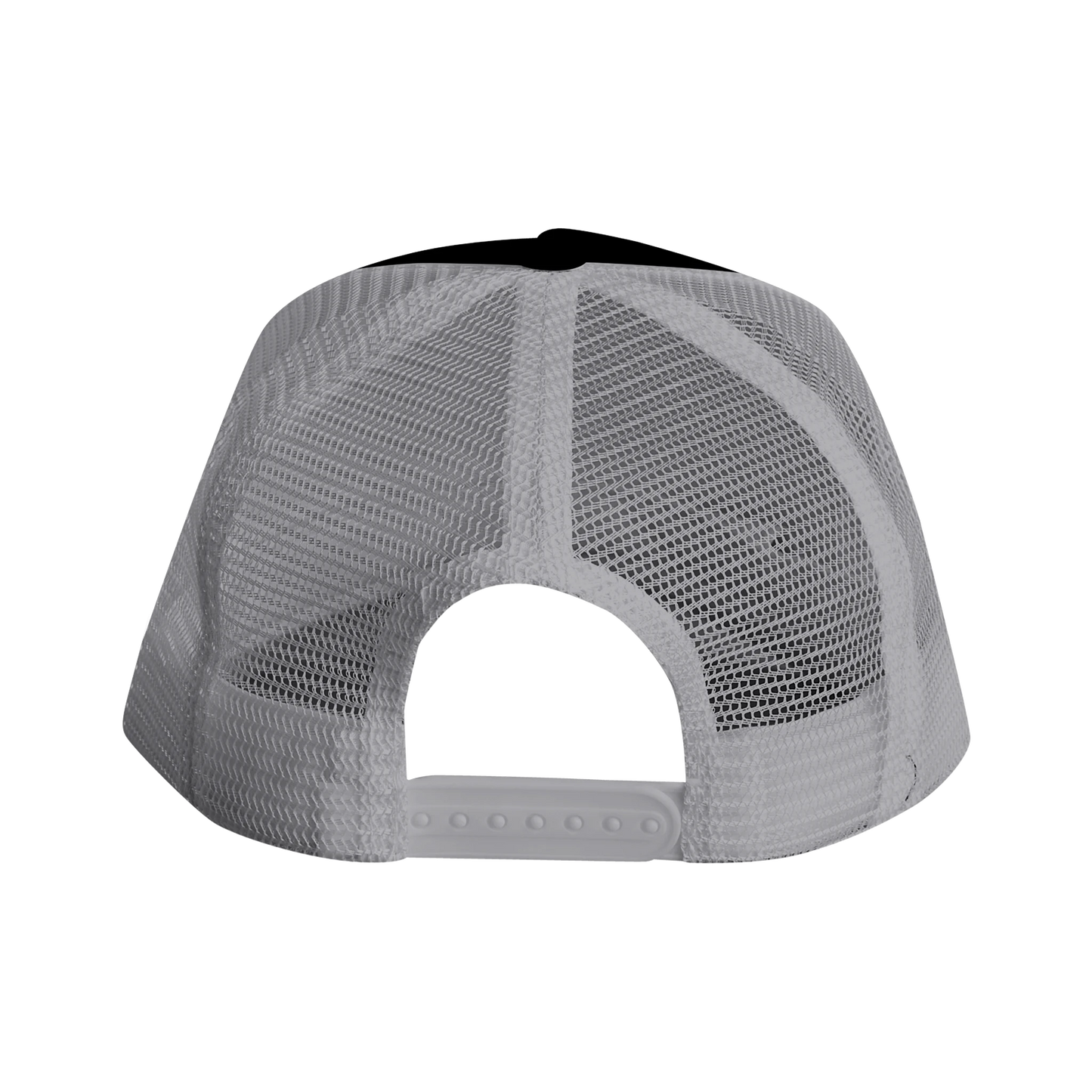 Casquette chrétienne Trucker Snapback « Ichthus » Noir et grise face arrière