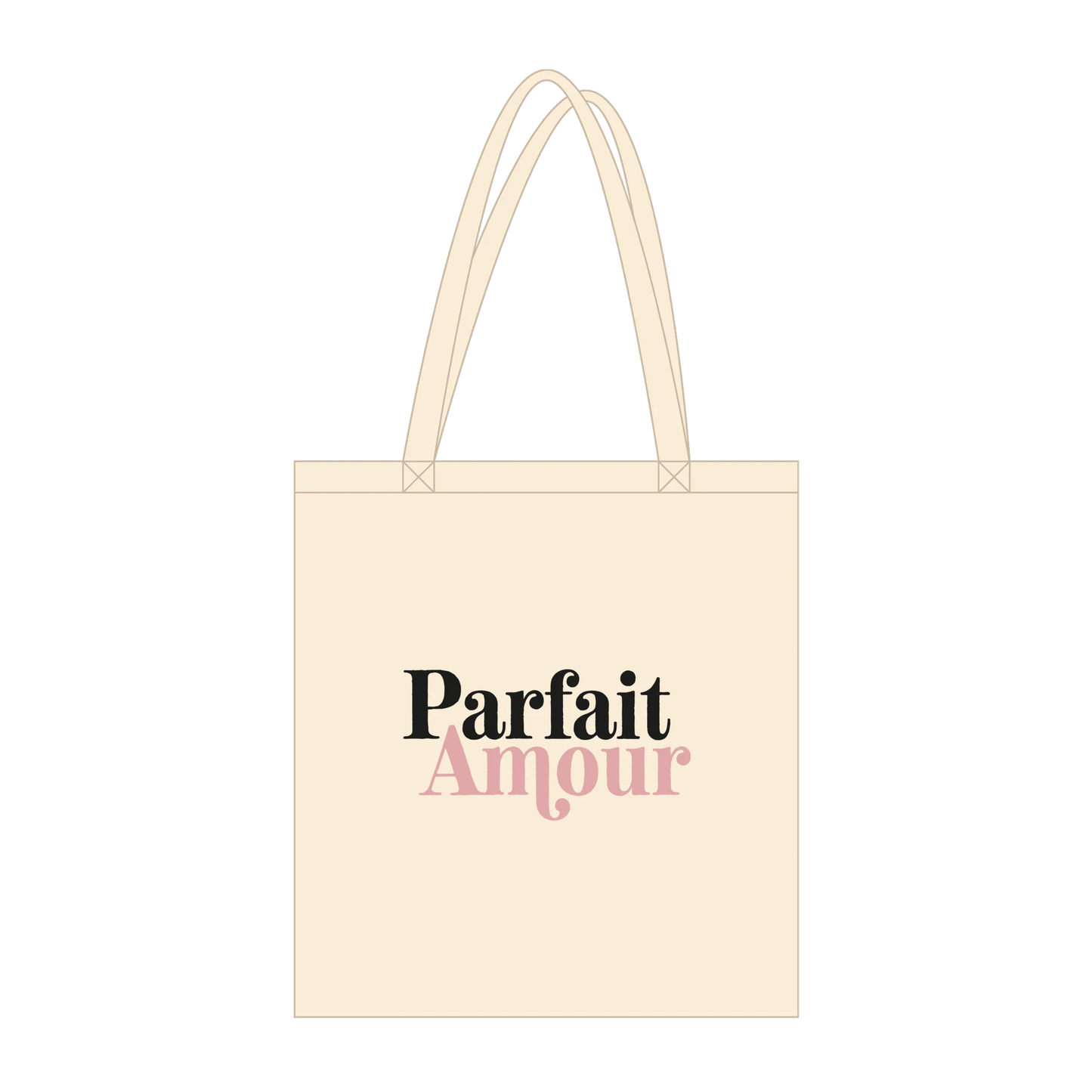 Tote bag chrétien en coton bio « Parfait Amour » zoom