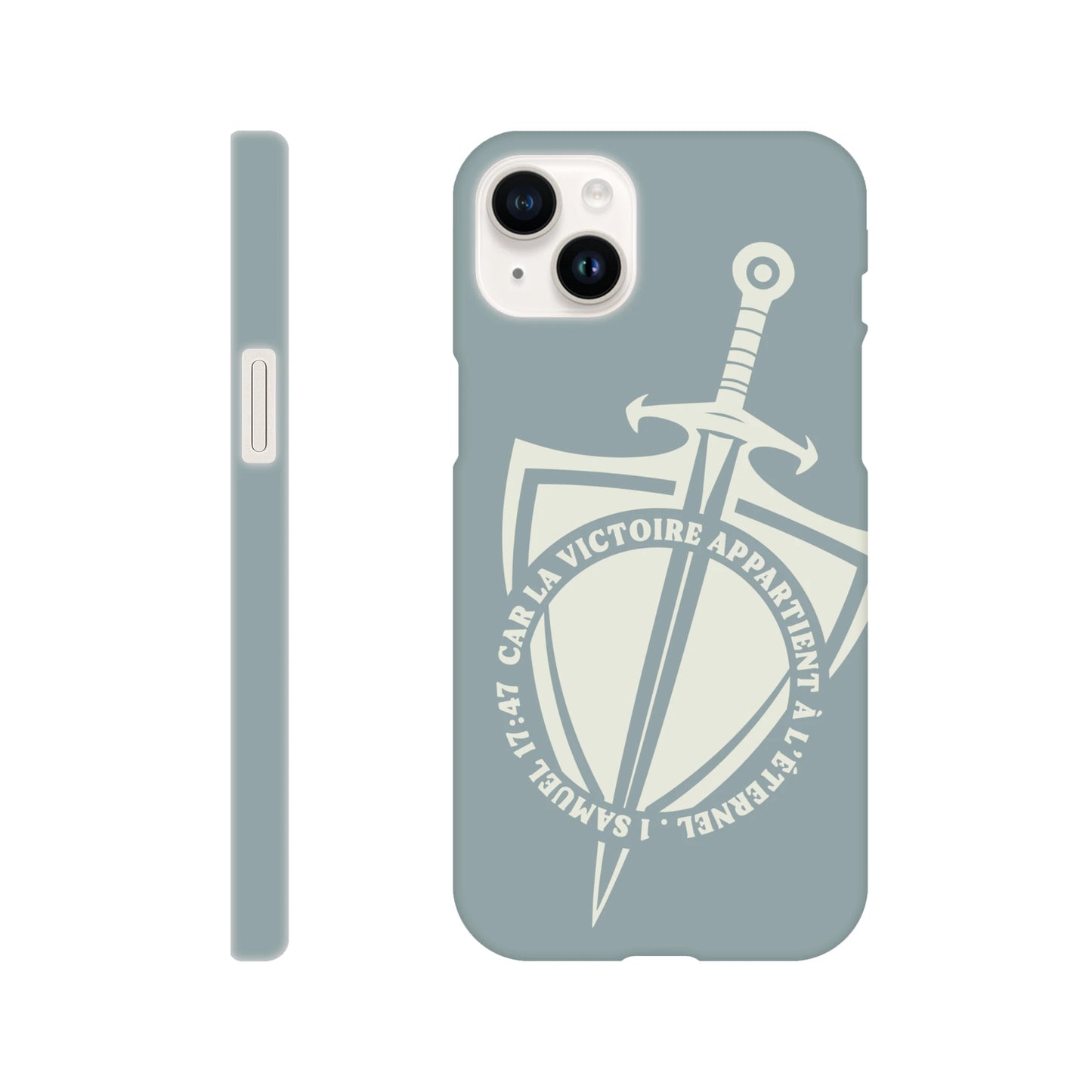 Coque iPhone chrétienne Slim « 1 Samuel 17:47 »