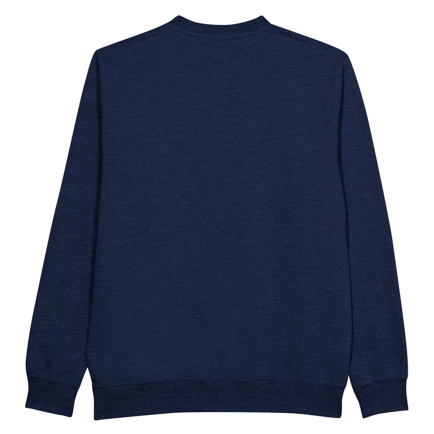 Sweat-shirt chrétien femme brodé « Aime comme Jésus » bleu marine dos
