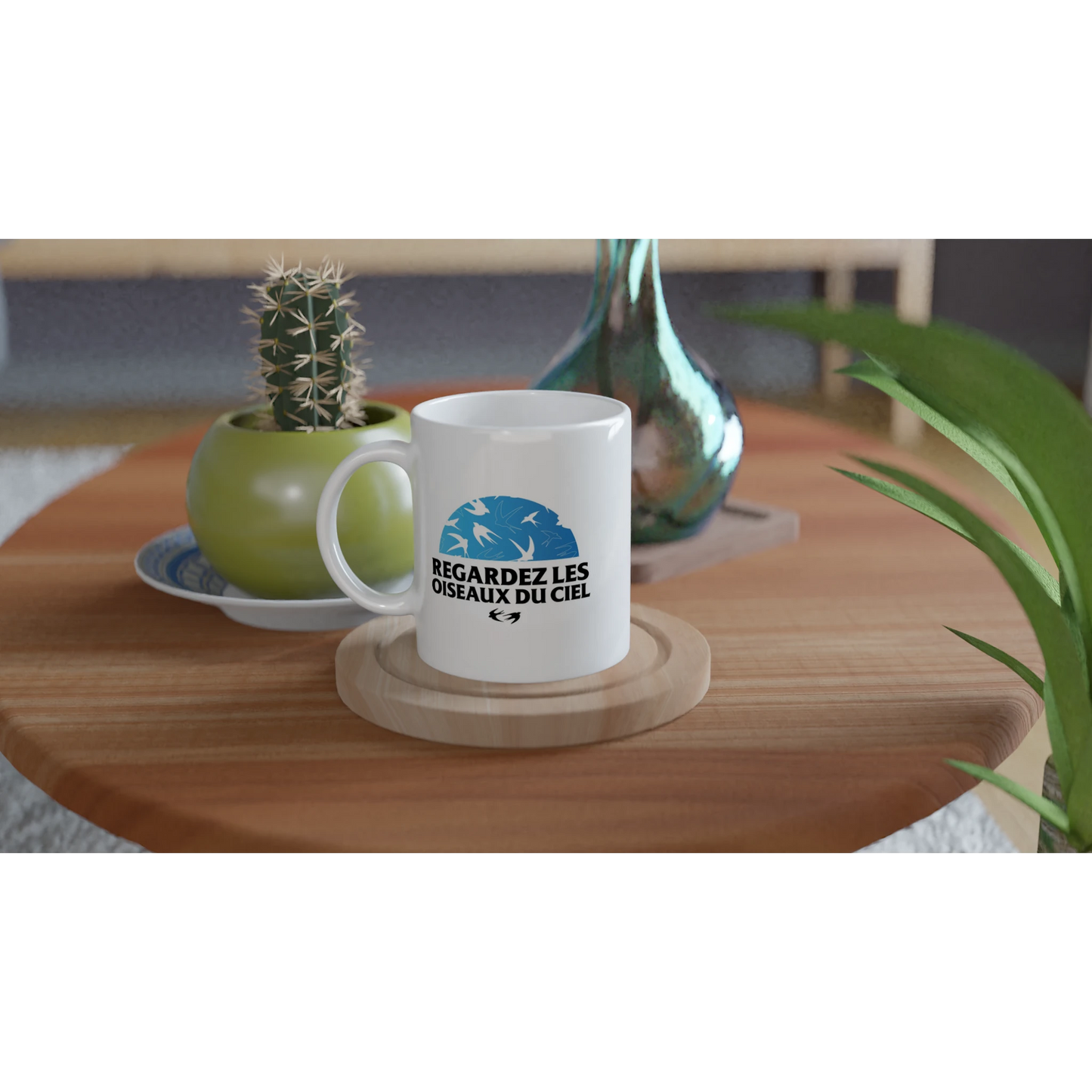 Mug chrétien « Matthieu 6:26 » table