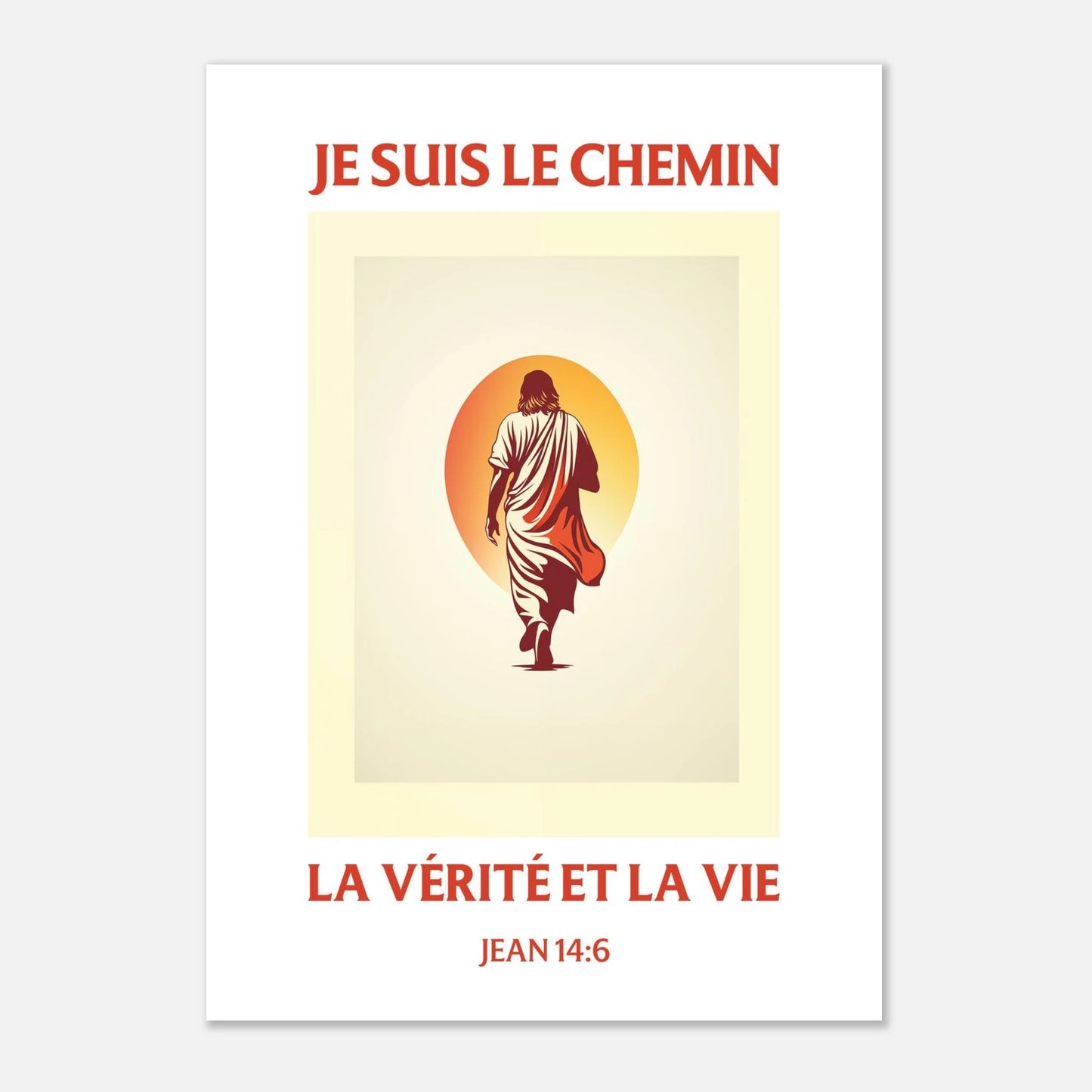 Poster d'art chrétien « Jean 14:6 » A1