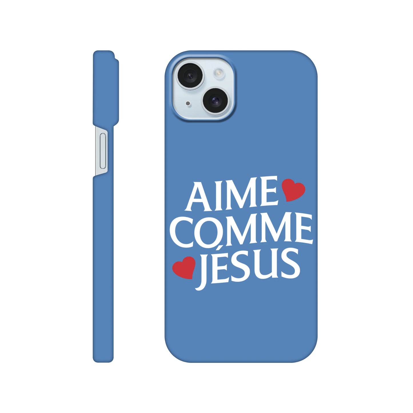 Coque iPhone chrétienne Slim « Aime comme Jésus »