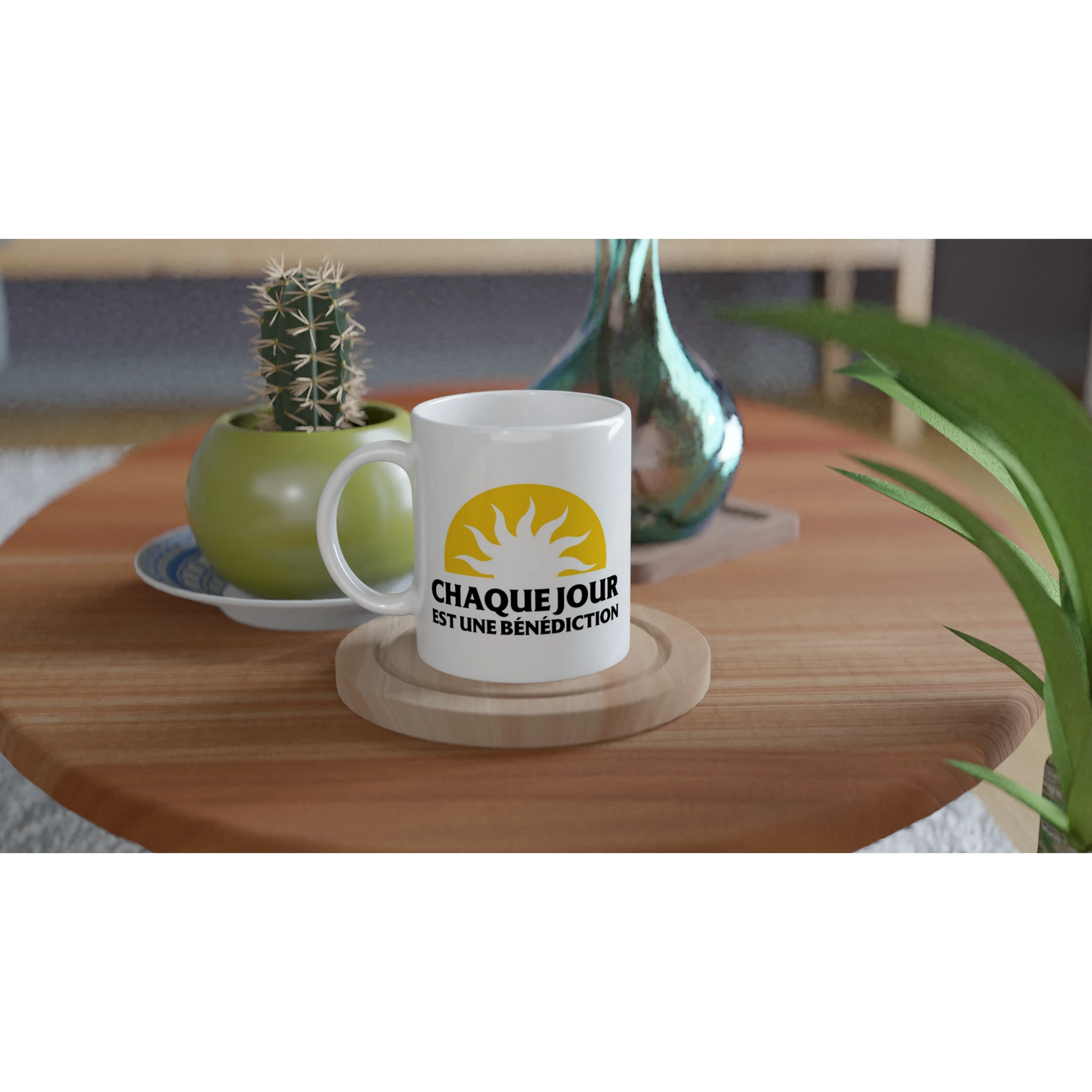 Mug chrétien « Chaque jour est une bénédiction » table
