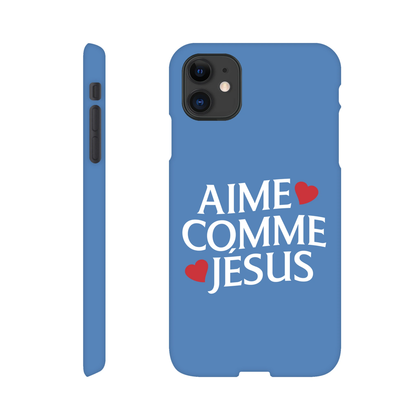 Coque iPhone chrétienne Slim « Aime comme Jésus »