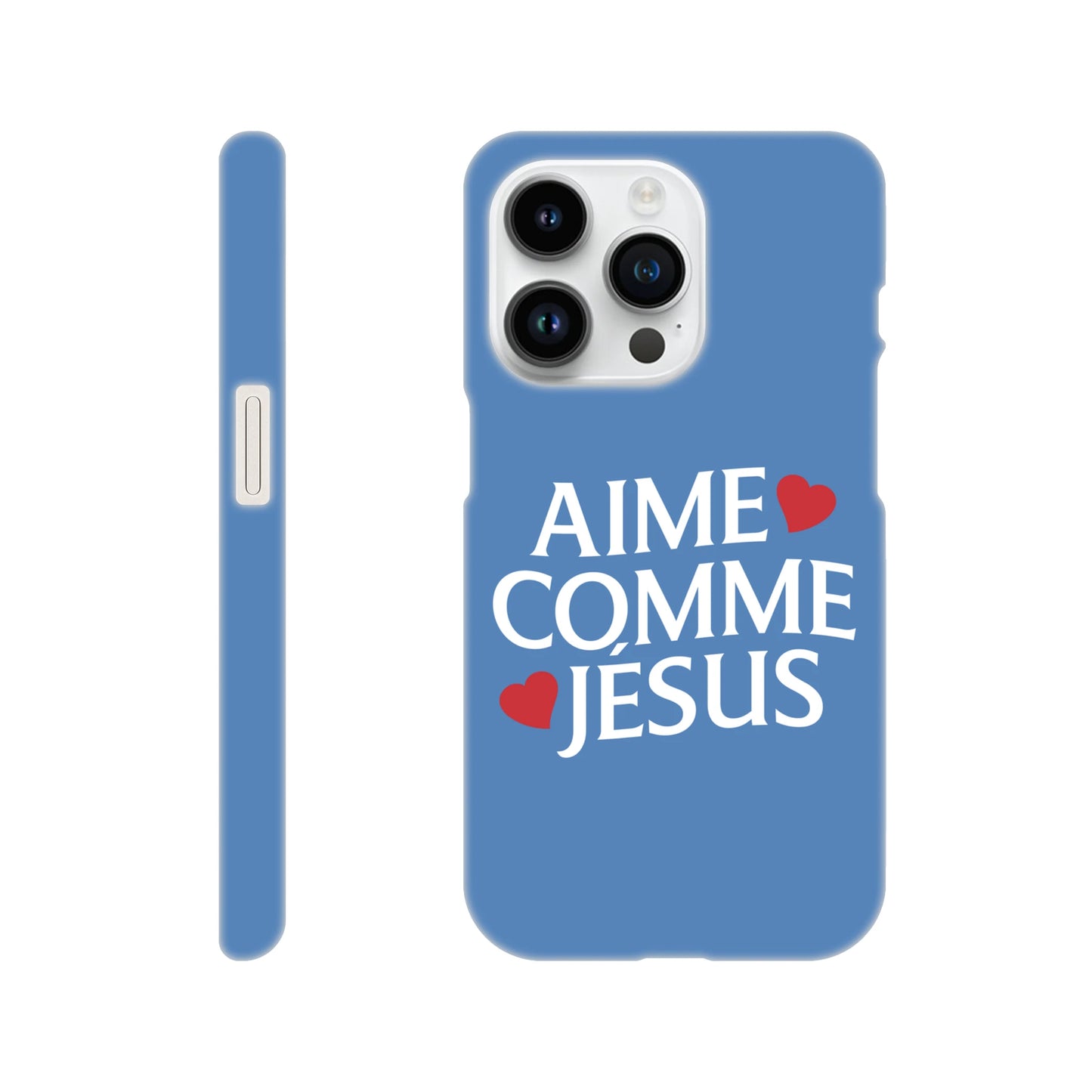 Coque iPhone chrétienne Slim « Aime comme Jésus »