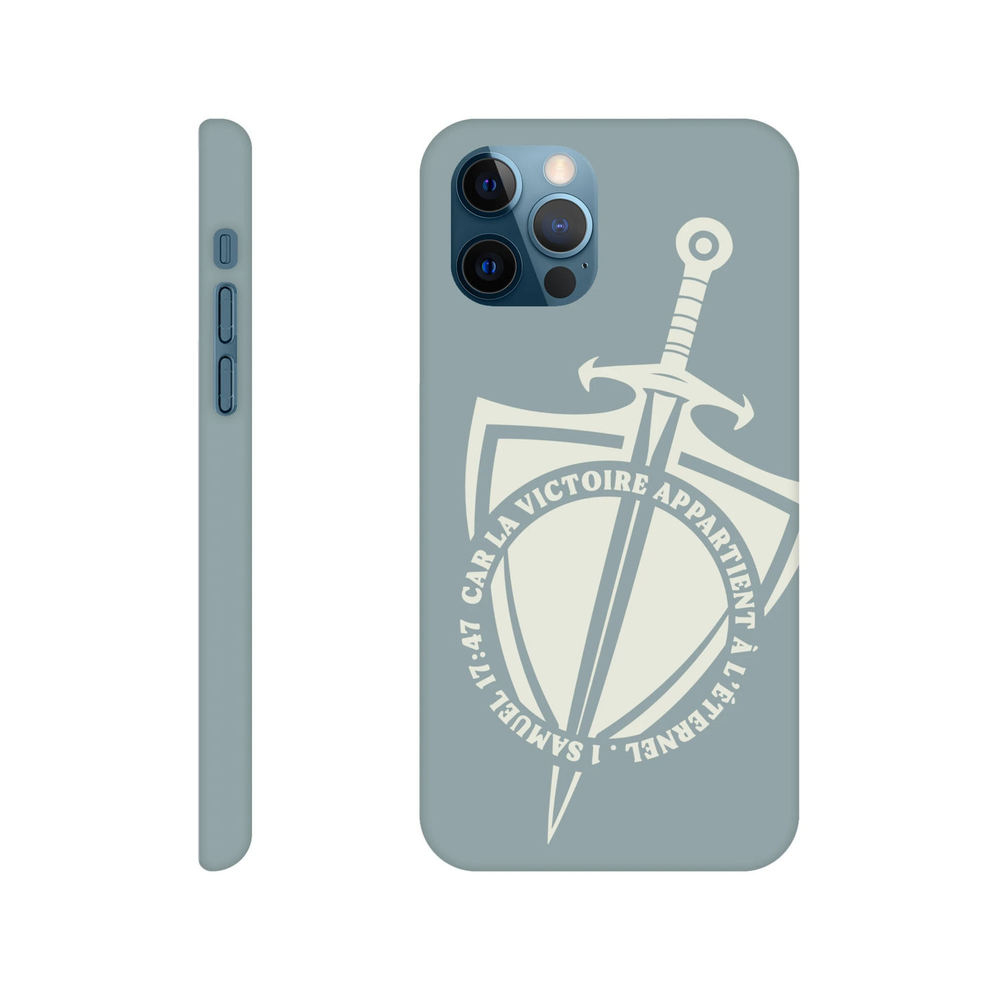Coque iPhone chrétienne Slim « 1 Samuel 17:47 »