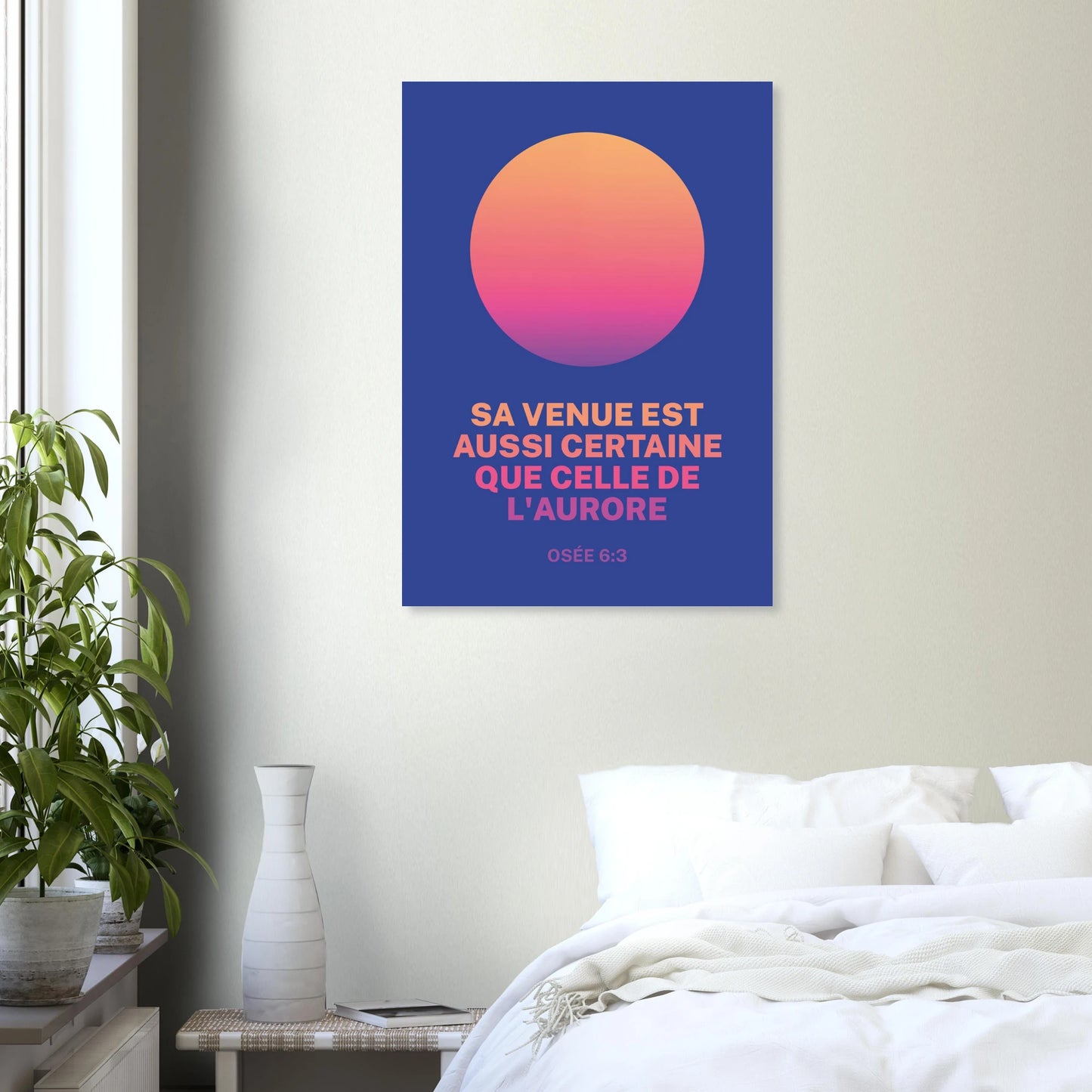 Poster d'art chrétien « Osée 6:3 » chambre