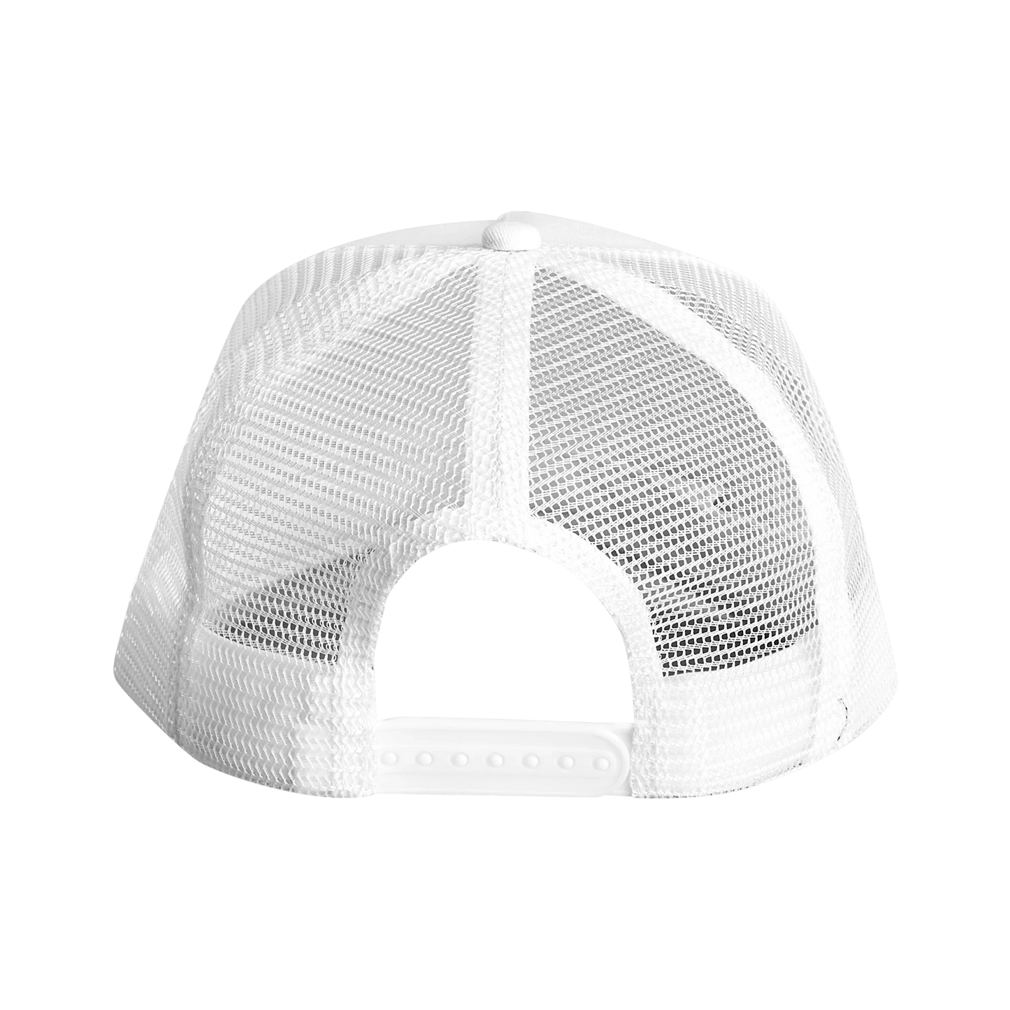 Casquette chrétienne Trucker Snapback « Dieu est amour » Blanche face arrière