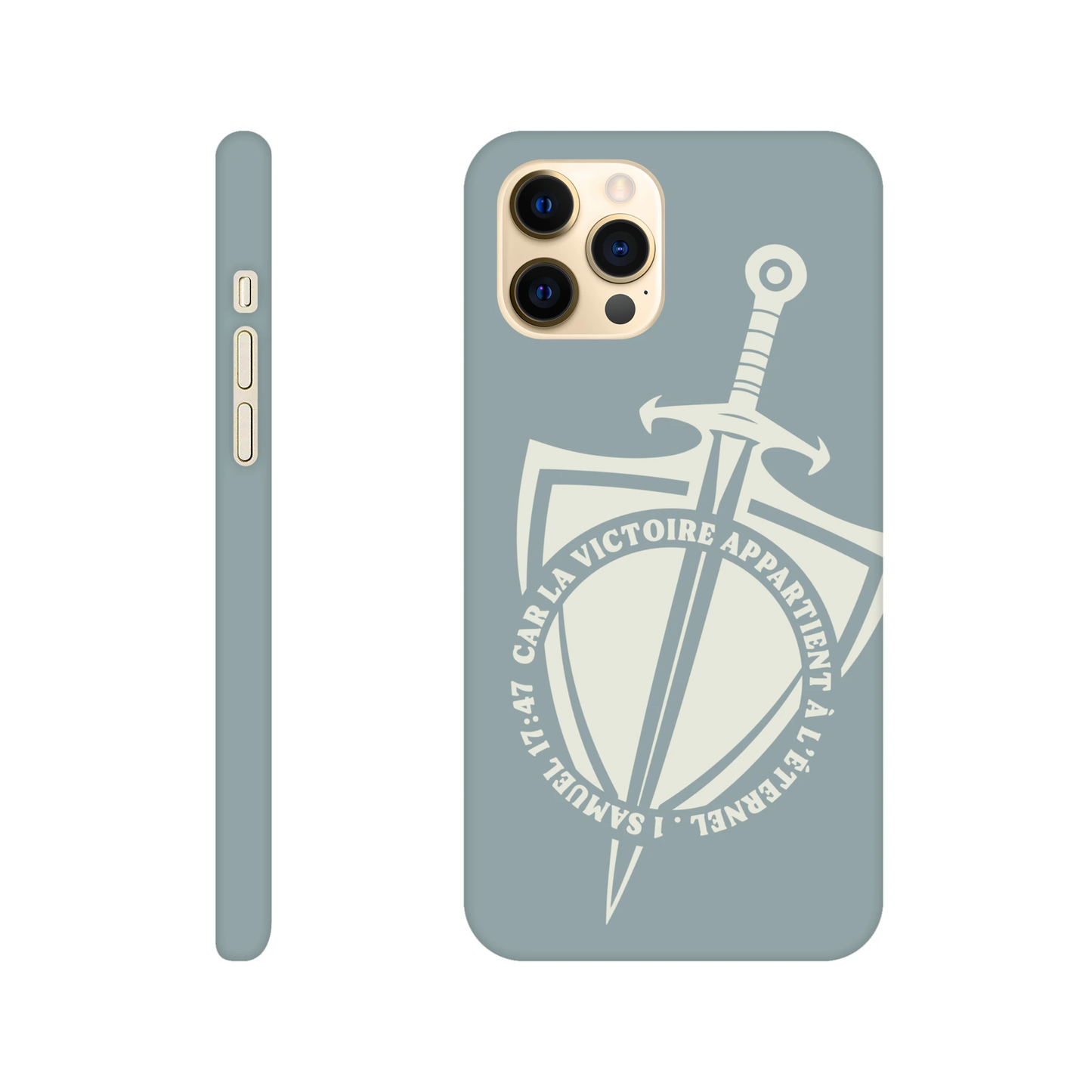 Coque iPhone chrétienne Slim « 1 Samuel 17:47 »