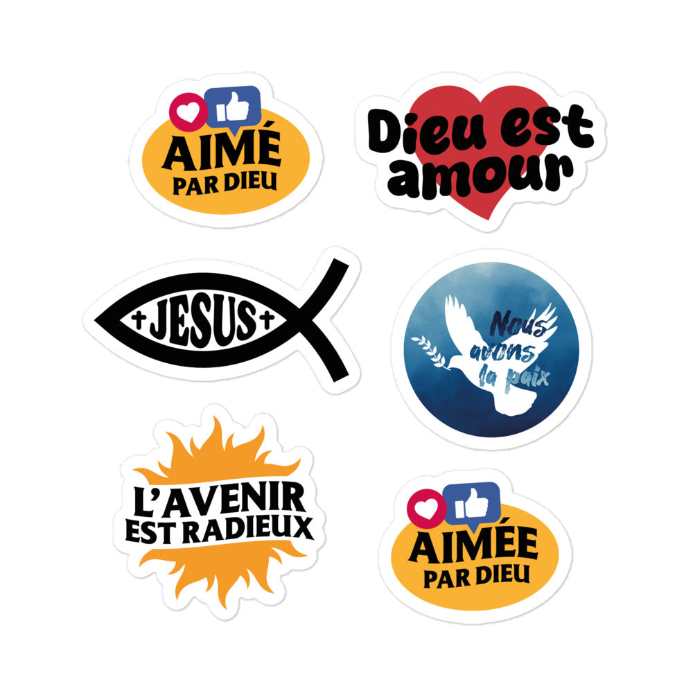 Stickers chrétiens Holy Christian Store x6