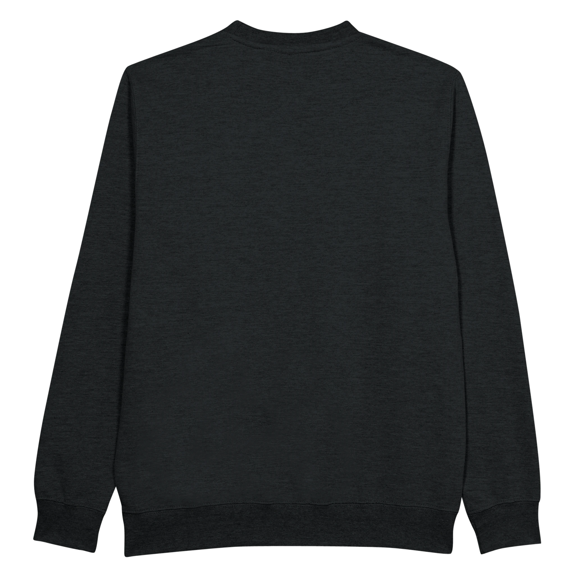 Sweat-shirt chrétien femme brodé « Ichthus » noir dos