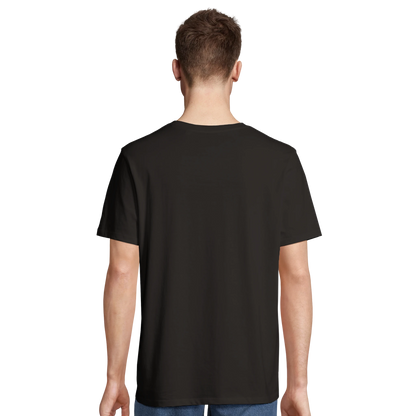 T-shirt chrétien homme en coton bio « YHWH » noir dos