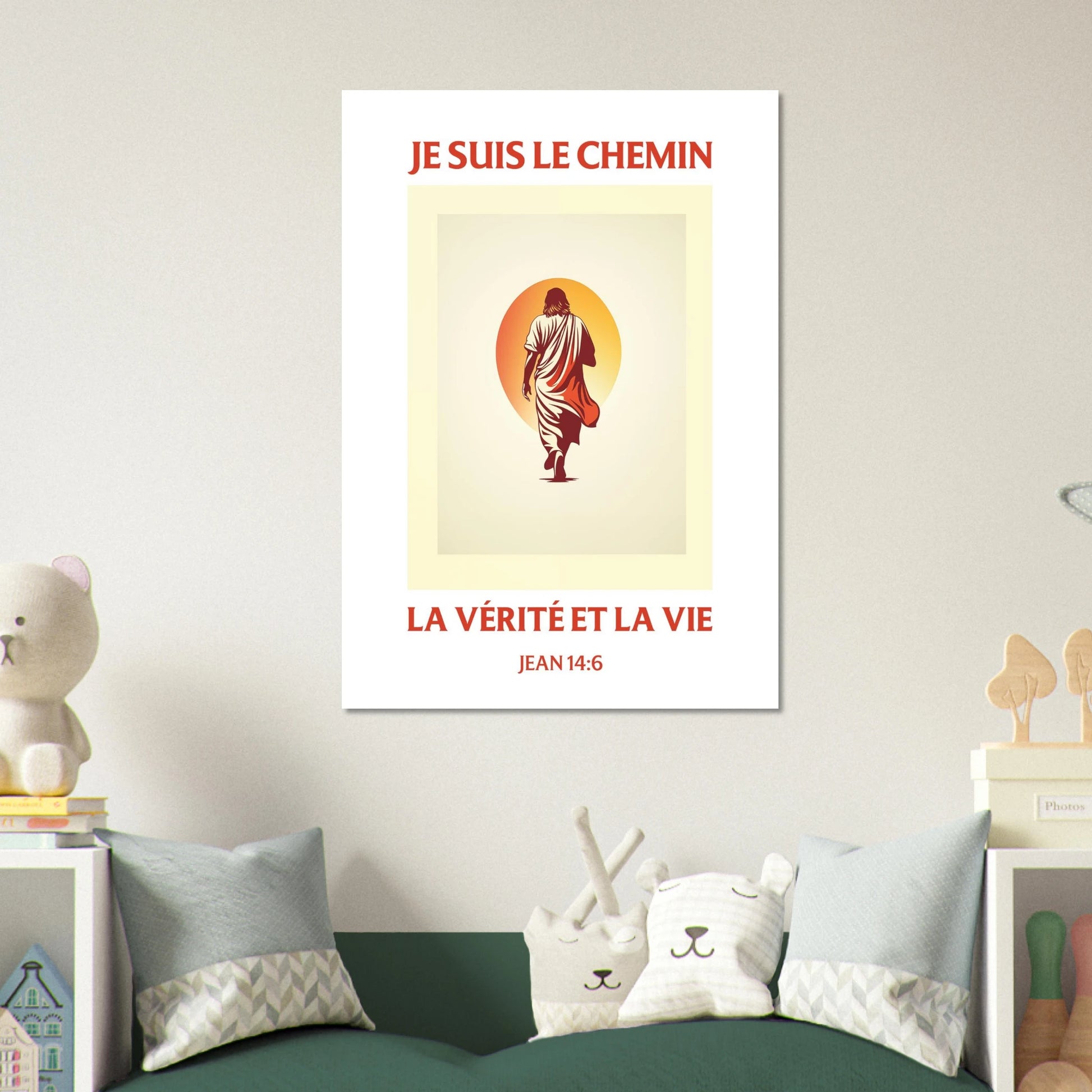 Poster d'art chrétien « Jean 14:6 » chambre