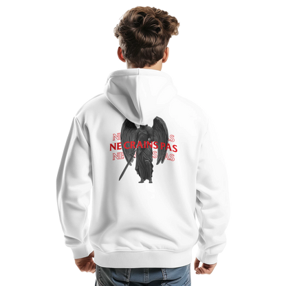 Sweat à capuche chrétien homme « Esaïe 41:10 »  blanc dos