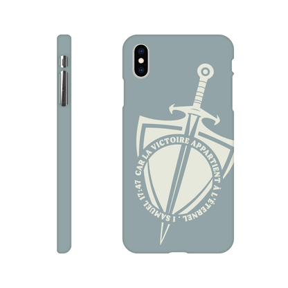 Coque iPhone chrétienne Slim « 1 Samuel 17:47 »