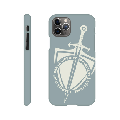 Coque iPhone chrétienne Slim « 1 Samuel 17:47 »