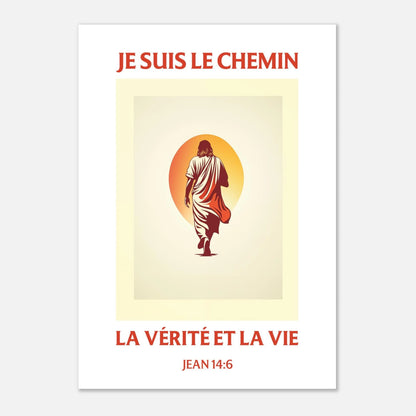 Poster d'art chrétien « Jean 14:6 » A3