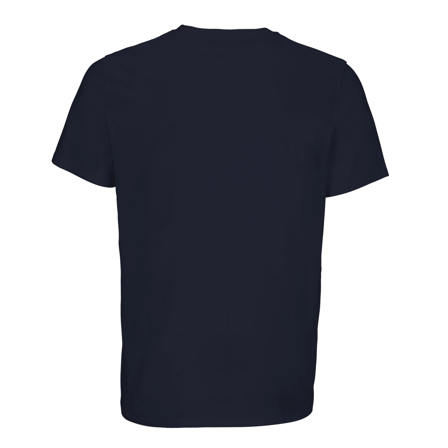 T-shirt chrétien femme brodé en coton bio « Ichthus » bleu marine dos