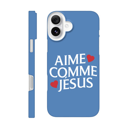 Coque iPhone chrétienne Slim « Aime comme Jésus »