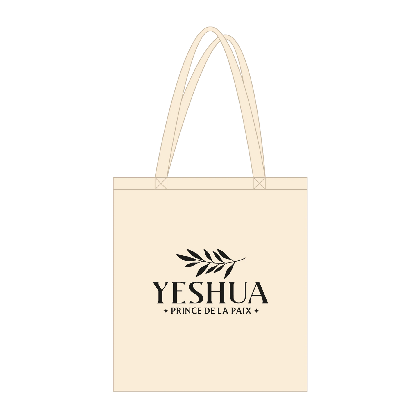 Tote bag chrétien en coton bio « Yeshua Prince de la Paix » zoom