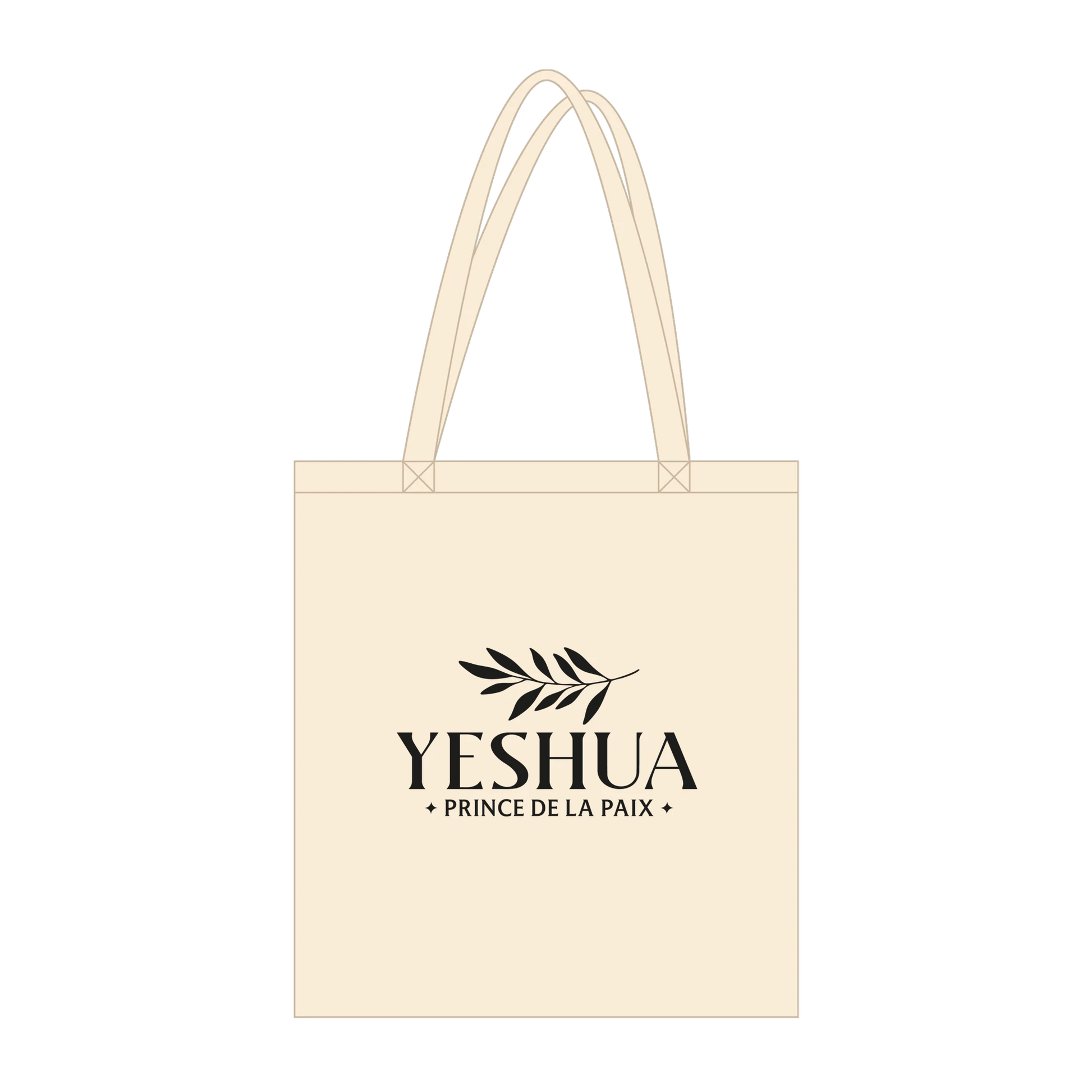Tote bag chrétien en coton bio « Yeshua Prince de la Paix » zoom