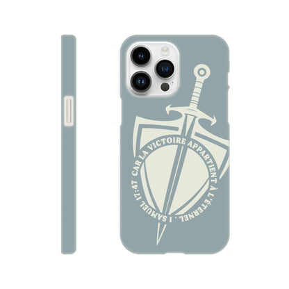Coque iPhone chrétienne Slim « 1 Samuel 17:47 »