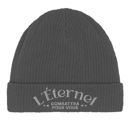 Bonnet chrétien en coton Bio « Deutéronome 3:22 » gris