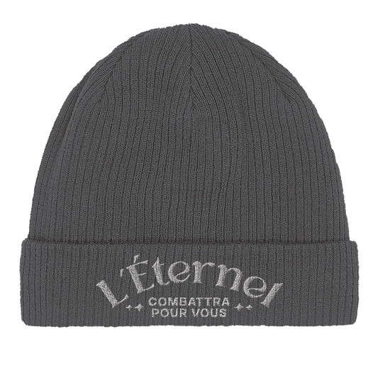 Bonnet chrétien en coton Bio « Deutéronome 3:22 » gris