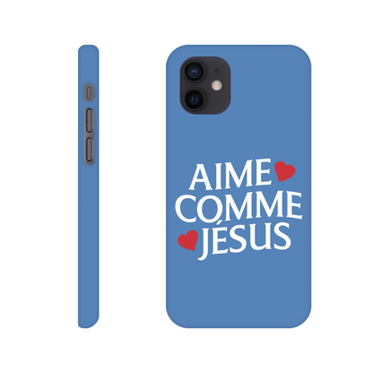 Coque iPhone chrétienne Slim « Aime comme Jésus »