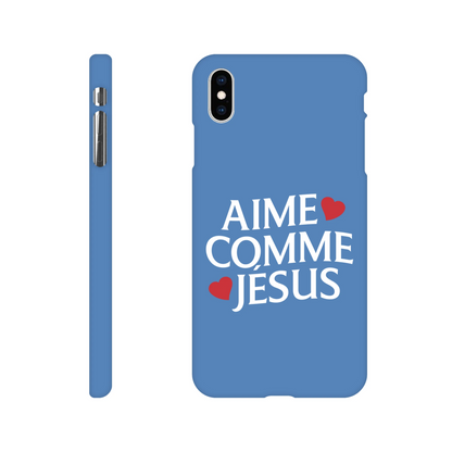 Coque iPhone chrétienne Slim « Aime comme Jésus »