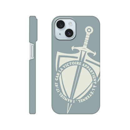 Coque iPhone chrétienne Slim « 1 Samuel 17:47 »