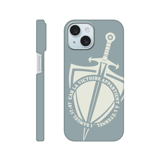 Coque iPhone chrétienne Slim « 1 Samuel 17:47 »
